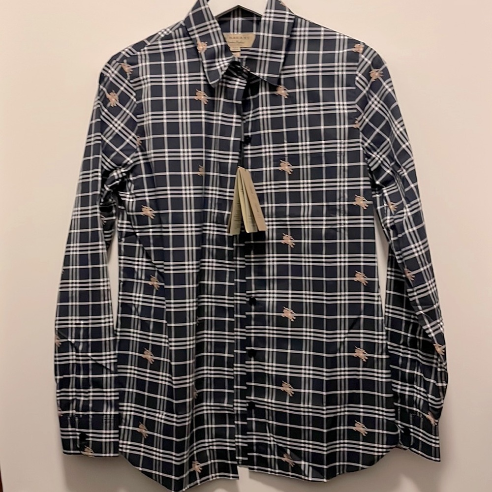 Burberry button down shirt. New with tag!